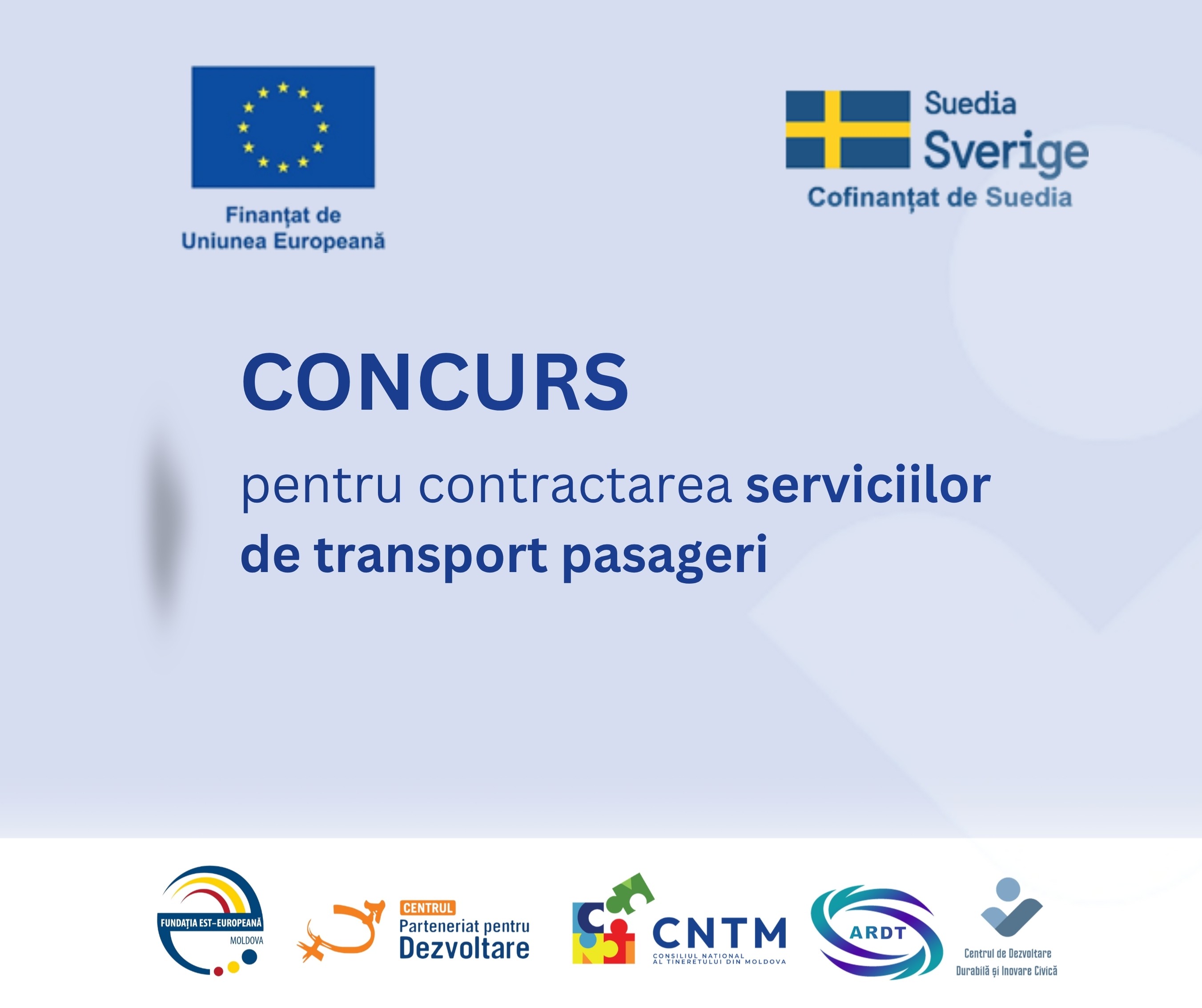 Concurs privind contractarea serviciilor de transport pasageri