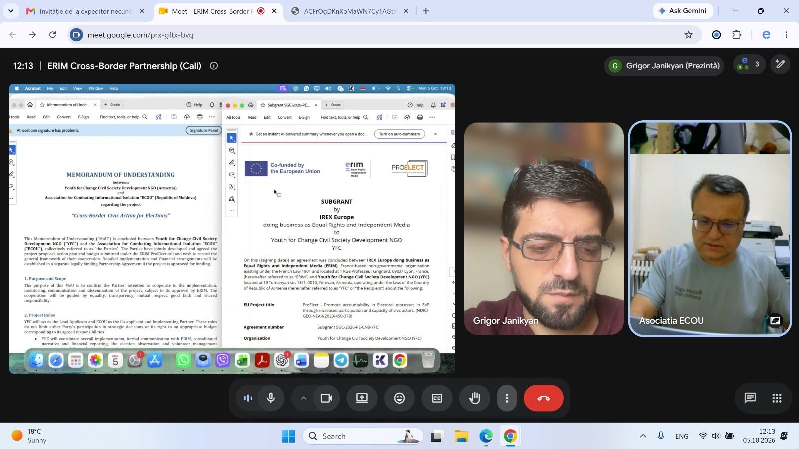 Asociația ECOU din Republica Moldova și Organizația Youth for Change din Armenia lansează un proiect comun pentru participare civică și integritate electorală