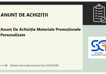 Anunț De Achiziție Materiale Promoționale Personalizate
