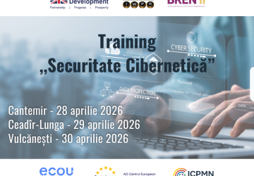 Anunț de selectare a participanților la trainingurile „Securitate Cibernetică” - Cantemir, Vulcănești, Ceadîr-Lunga