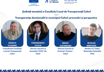 Municipiul Cahul are nevoie de un Plan Local de Transparență pentru o guvernare locală mai deschisă și participativă